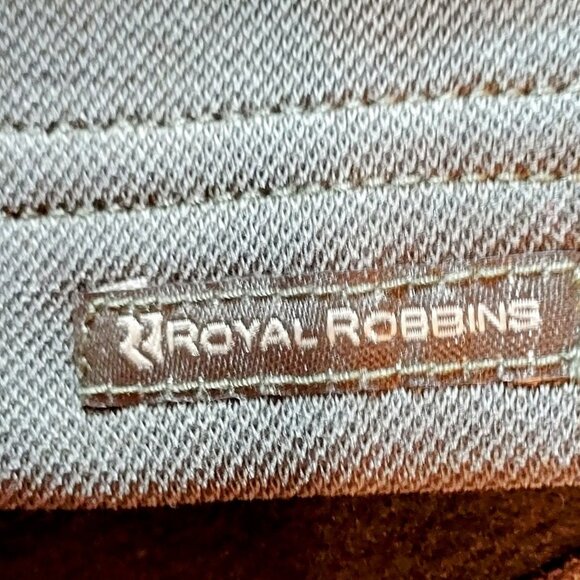 Royal Robins Men's Pullover Gray 1/4 Zip Front Long Sleeves SZ M Logo Classic - Picture 5 of 7